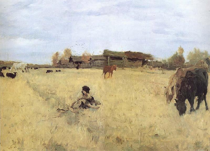 Valentin Serov October in Domotkanovo oil painting picture